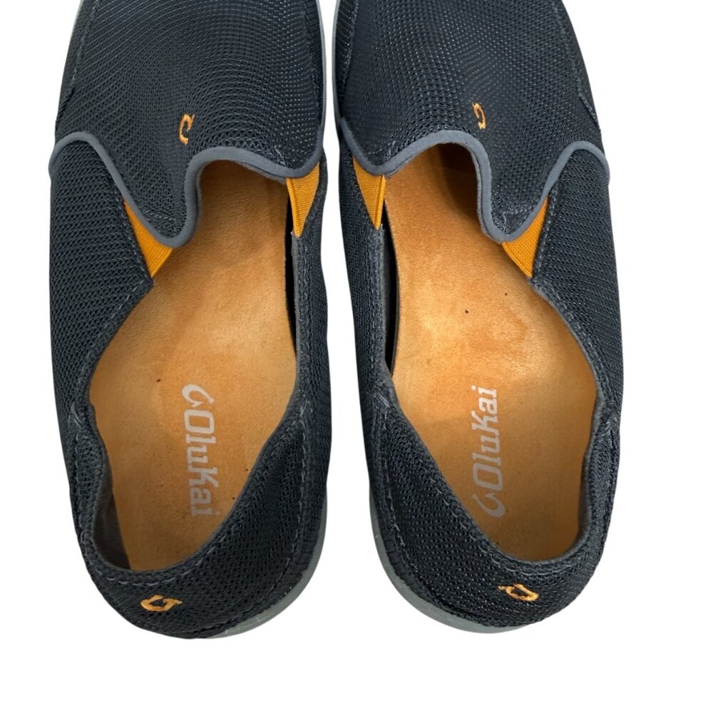 Olukai Nohea Mesh Mens Gray Slip On Comfort Shoes Loafers 10188-4242 size 10 - Picture 5 of 7